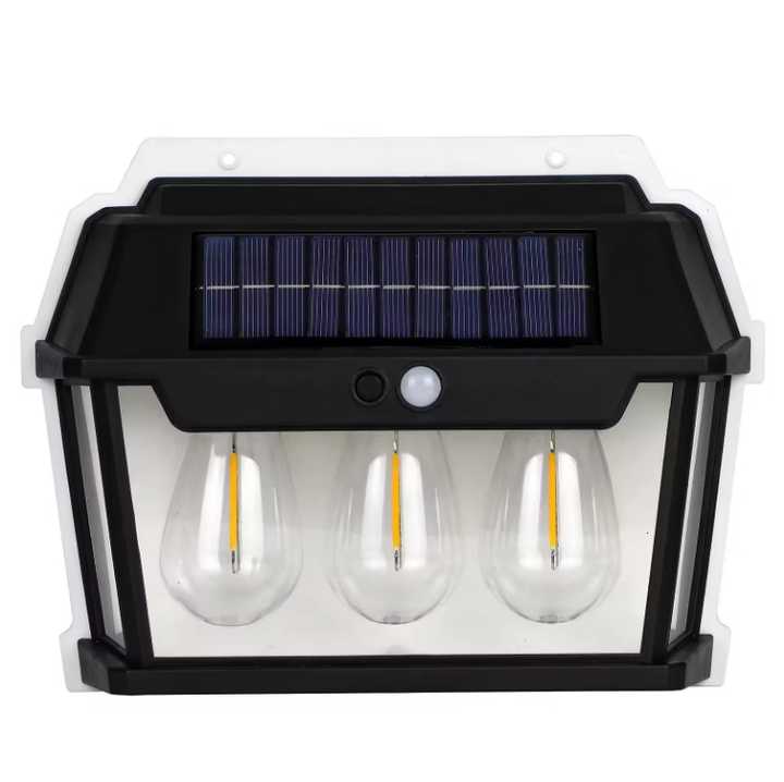 Lampe Solaire Murale Triples Ampoules LED – Éclairez plus grand, plus fort, plus loin !