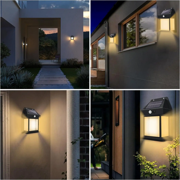 Lampe Solaire LED avec Détecteur de Mouvement