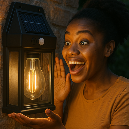 Lampe Solaire LED avec Détecteur de Mouvement