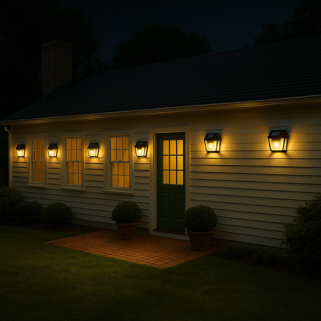 Lampe Solaire Murale Triples Ampoules LED – Éclairez plus grand, plus fort, plus loin !