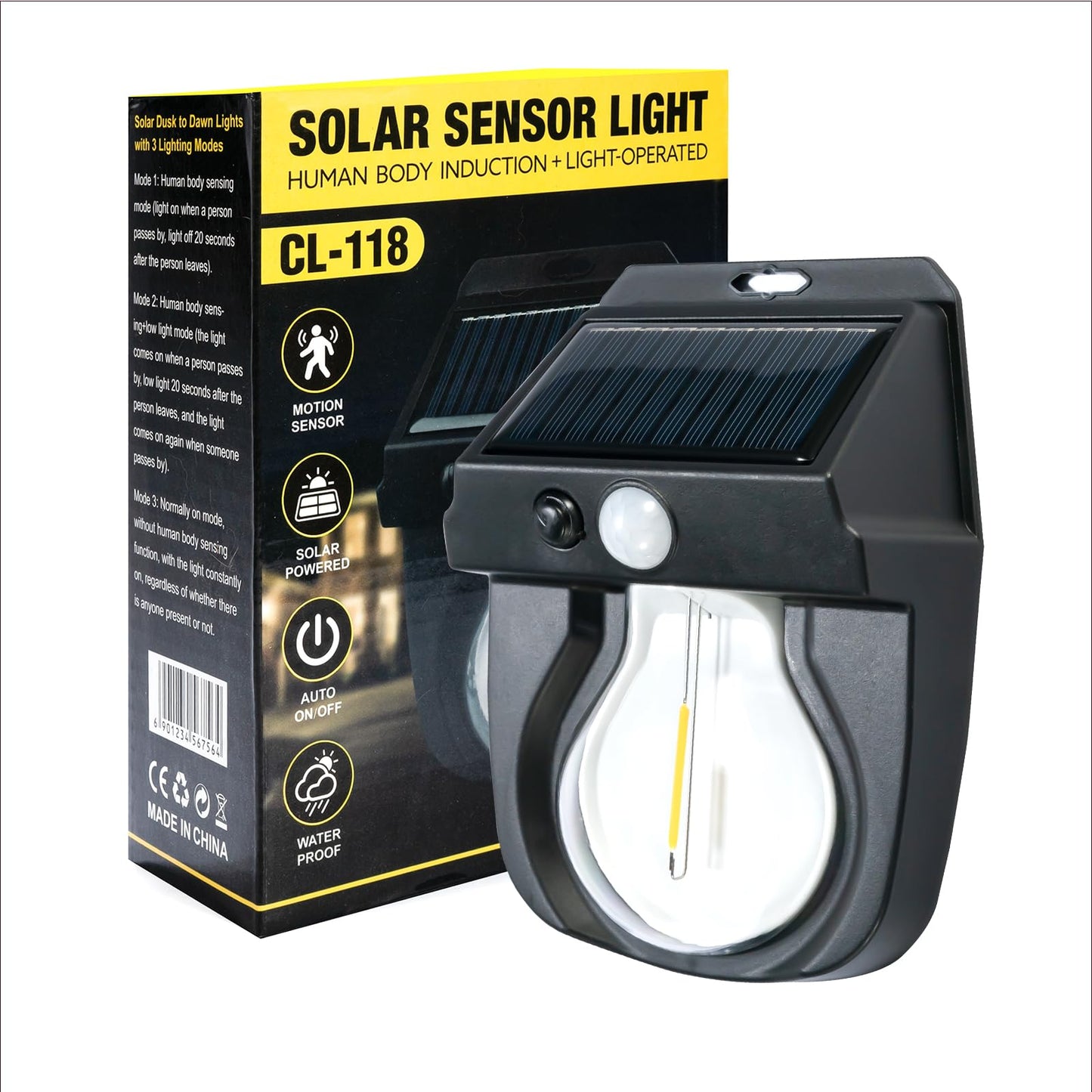 Lampe Solaire Murale LED – Nouveau Design Moderne