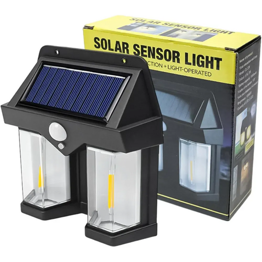 Lampe Solaire LED Extérieure à 2 Ampoules – Design HexaGuard™